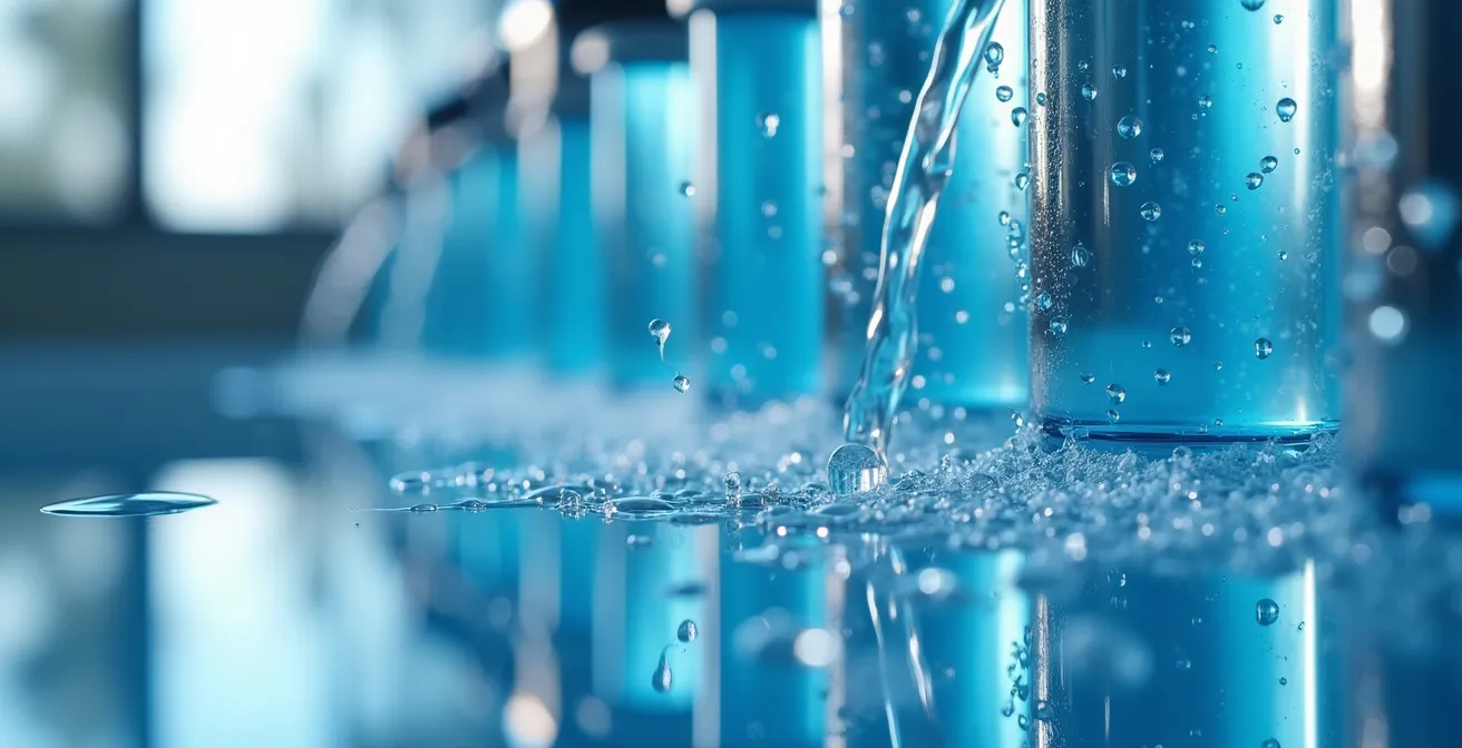 Système de filtration d'eau pure professionnel avec réservoirs et équipement d'osmose inverse pour le lavage de vitres écologique